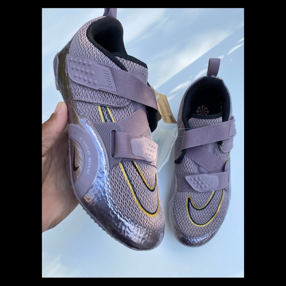 Nike Womens SuperRep Cycle 2 NN PRM Metallic Purple Shoes Sz NEW NO BOX!